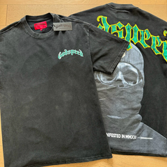 Godspeed "Manifested In MMXIII" Skull Mask Vintage Washed Black Graphic T-Shirt